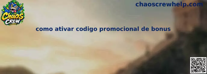 Como ativar código promocional